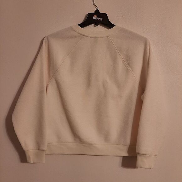 Universal thread long sleeve lightweight sherpa Henley shirt cream medium - Picture 2 of 4